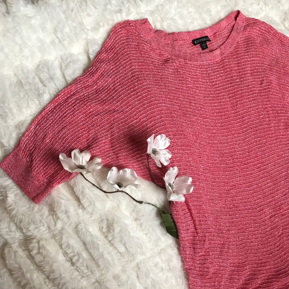 Express Knit Slouch Sleeve Sweater Top!